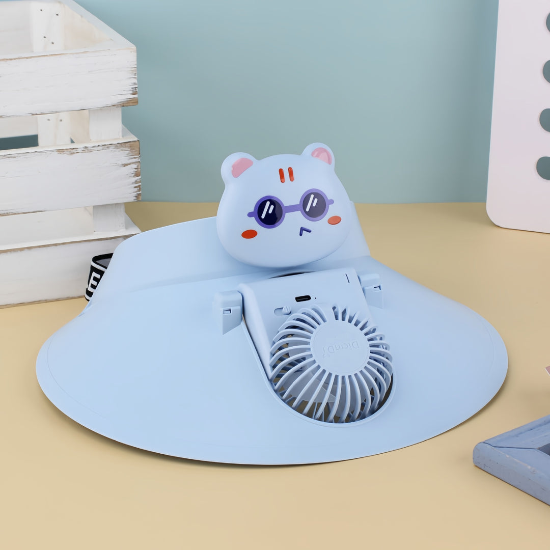 Ladies Portable Humorous Fan with Cute Animal Design Kalsten