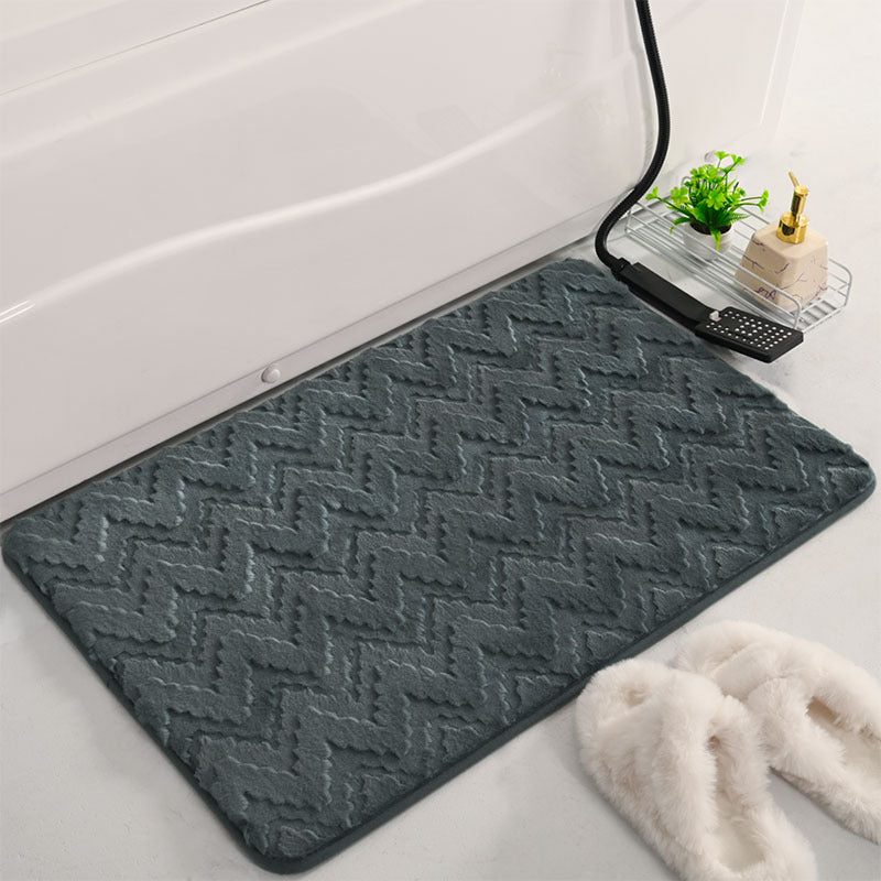 Chevron Pattern Memory Foam Bath Mat Kalsten