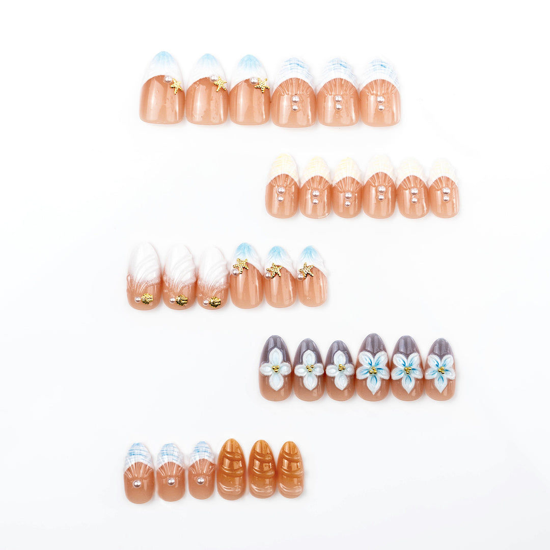 Floral Articulate Press-On Nail Set Kalsten