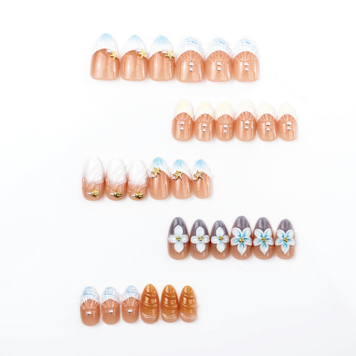 Floral Articulate Press-On Nail Set Kalsten