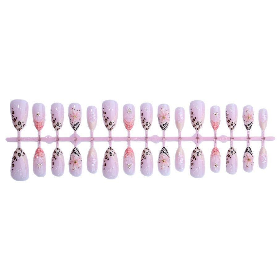 Elegant Artistic Floral Press-On Nails Kalsten