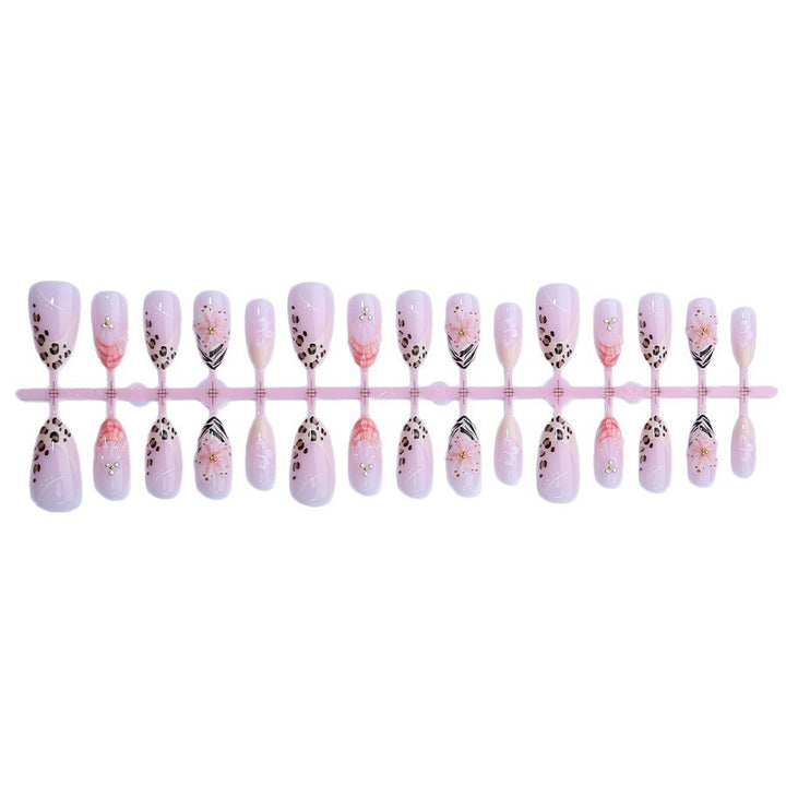 Elegant Artistic Floral Press-On Nails Kalsten