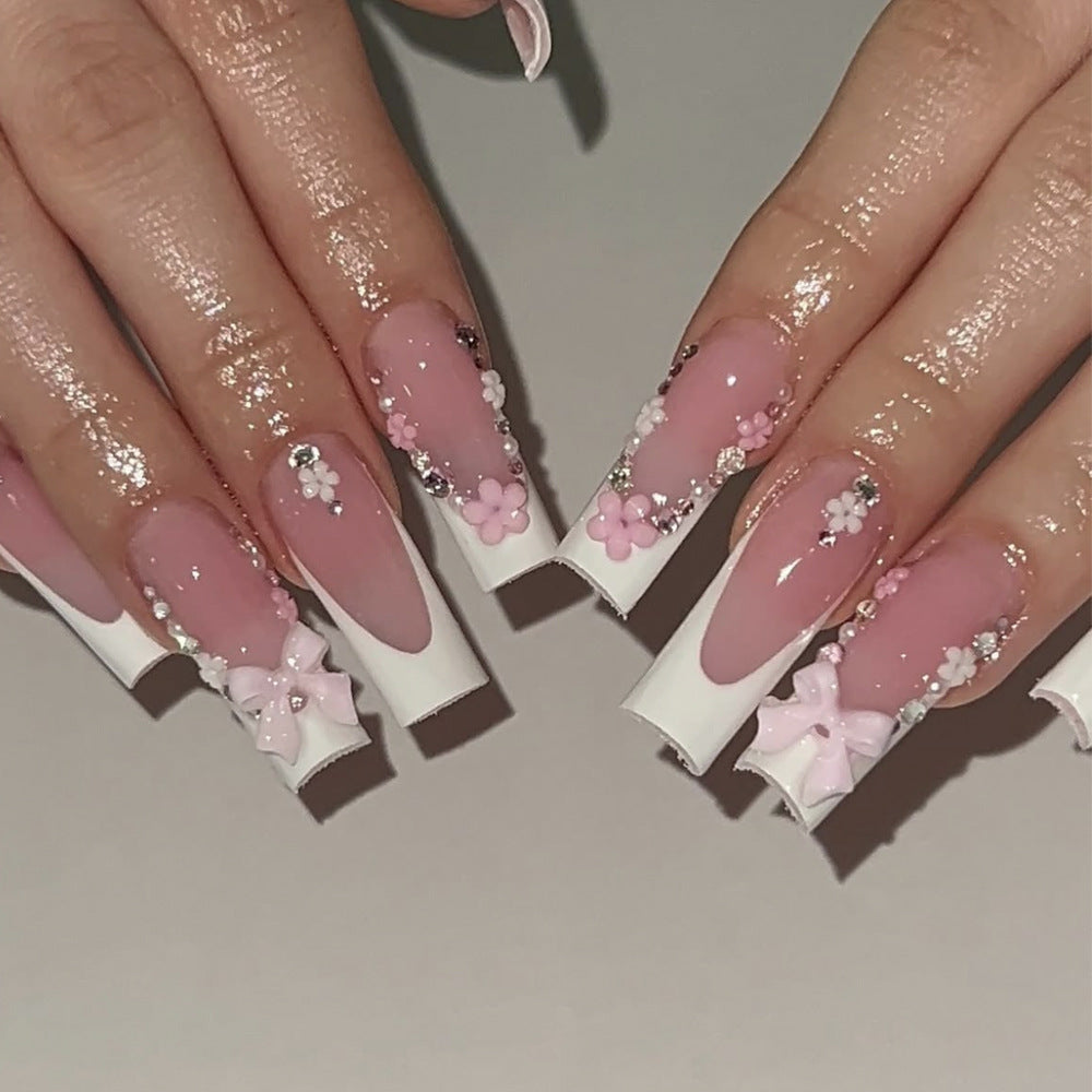 Decorative Floral Acrylic Nail Extensions Kalsten 1789713131