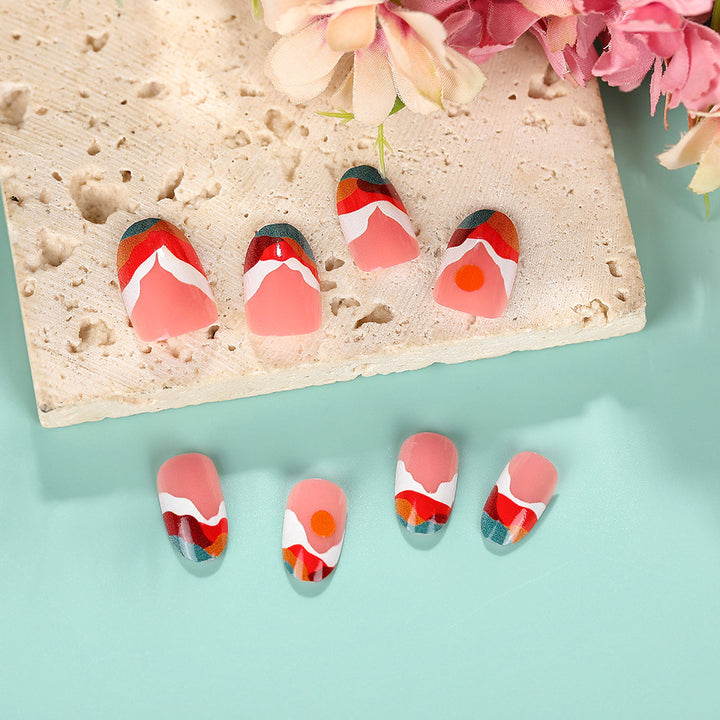 Artistic Nail Tips with Modern Gradient Color Kalsten