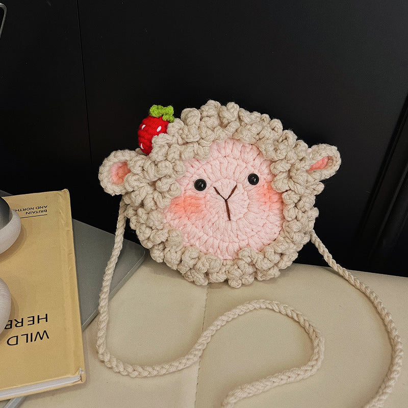 Cute Sheep-Themed Crochet Mini Bag