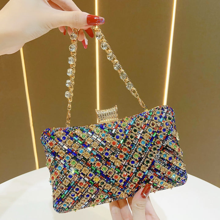 Crystal-Studded Evening Clutch