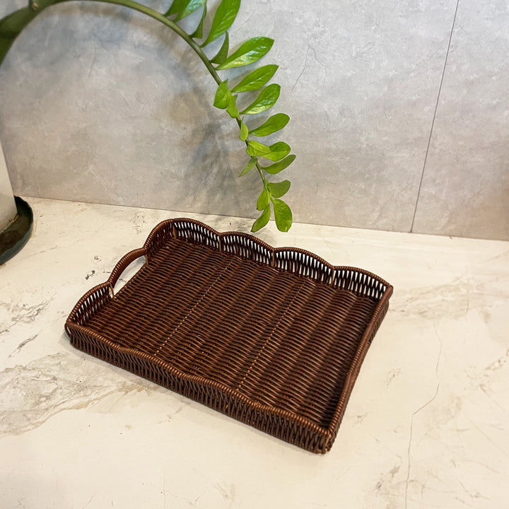 Ladies elegant serving tray made of high-quality weave Kalsten