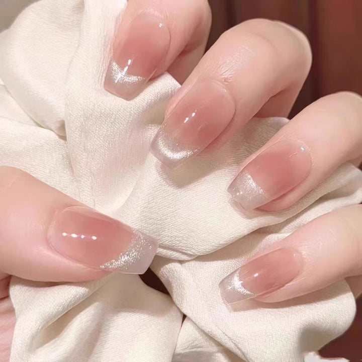 Artistic Press-On Nail Set with Floral and Heart Designs Kalsten