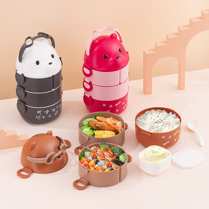 Cute Bear-Themed Bento Lunch Box