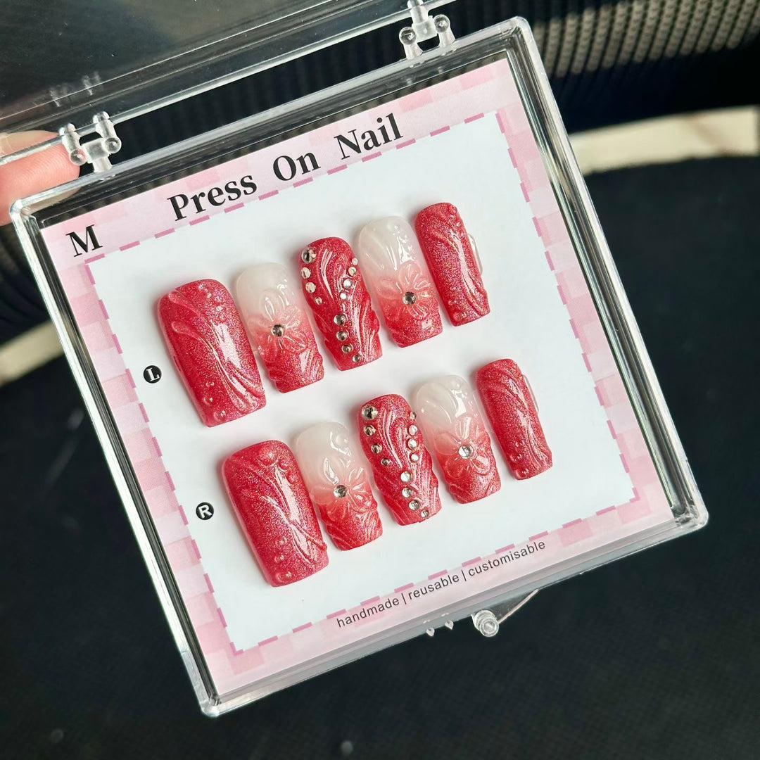 Artistic Reusable Press-On Nail Set