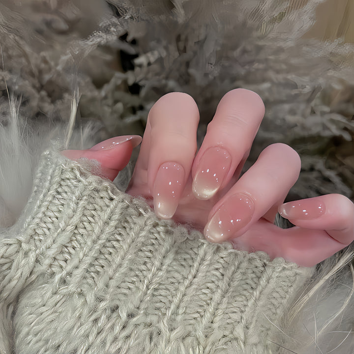 Gradient Almond-Shaped Press-On Nails Kalsten