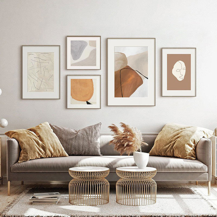 Minimalist Framed Face Art