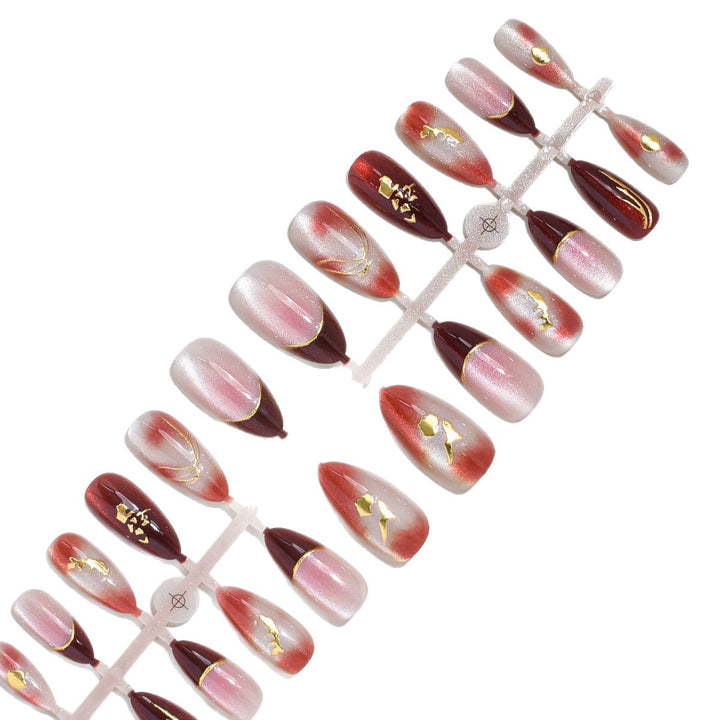Artistic Press-On Nail Set with Unique Designs Kalsten