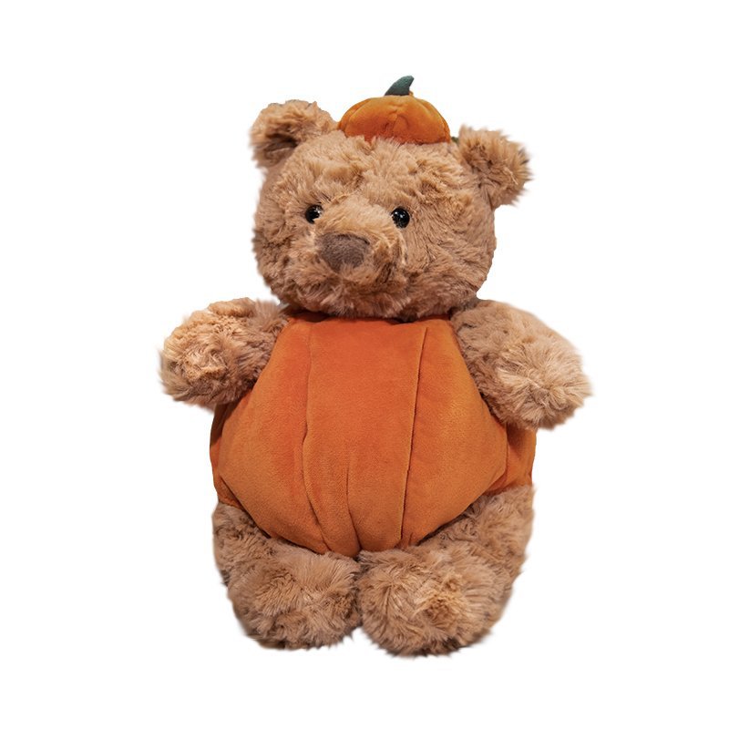 Pumpkin Costume Plush Teddy Bear with Squishy Body and Ultra-Soft Fur Kalsten