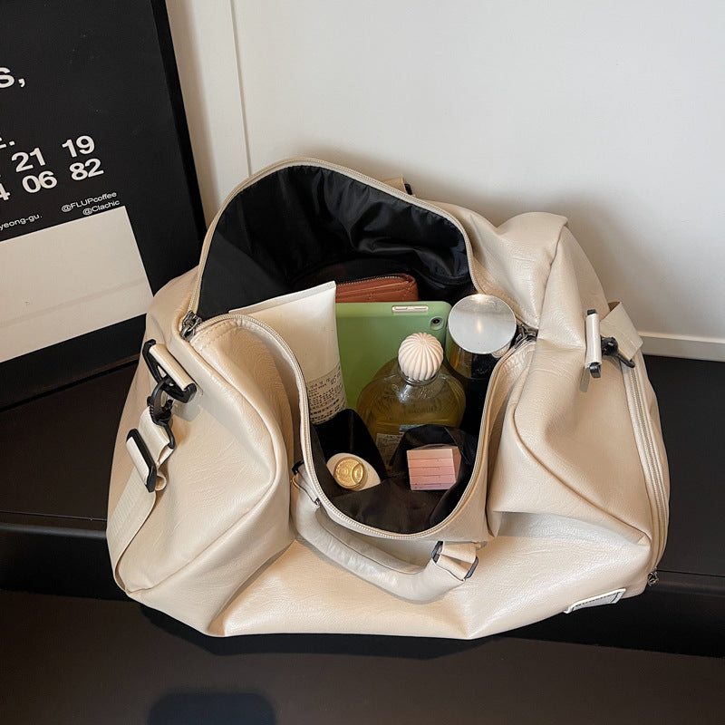 Premium Leather Travel Holdall Kalsten