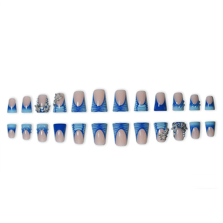 3D Decorative Ocean-Inspired Press-On Nail Art Kalsten