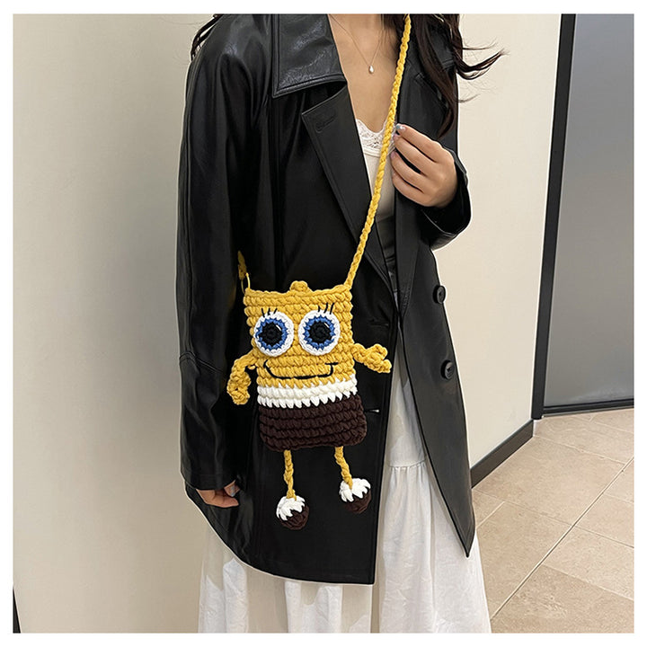 Fun Character Crochet Crossbody Bag