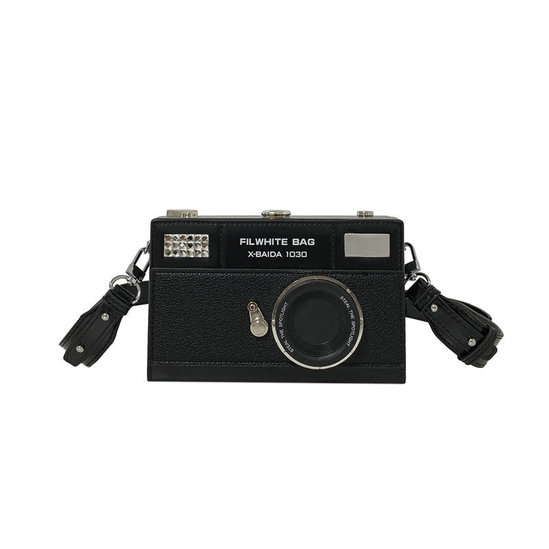 Vintage Camera Style Crossbody Bag