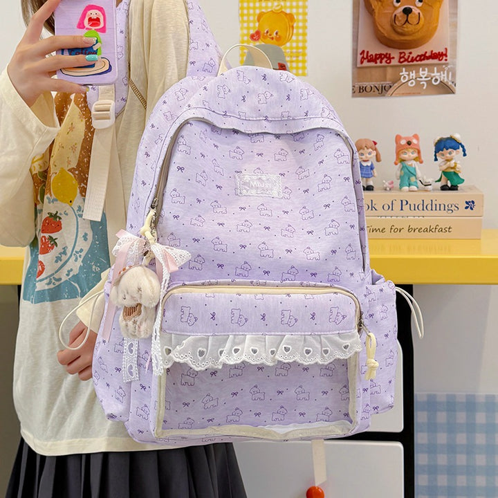 Cute Cartoon-Themed Transparent Backpack Kalsten