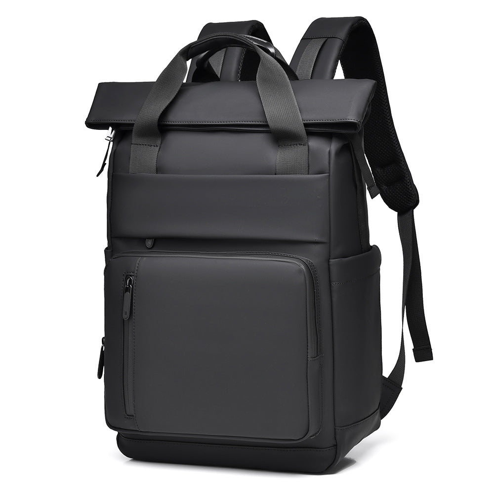 Multi-Pocket Waterproof Roll-Top Backpack Kalsten