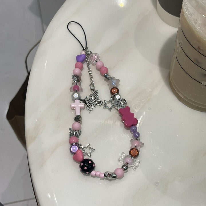 Playful Beaded Charm Lanyard Kalsten