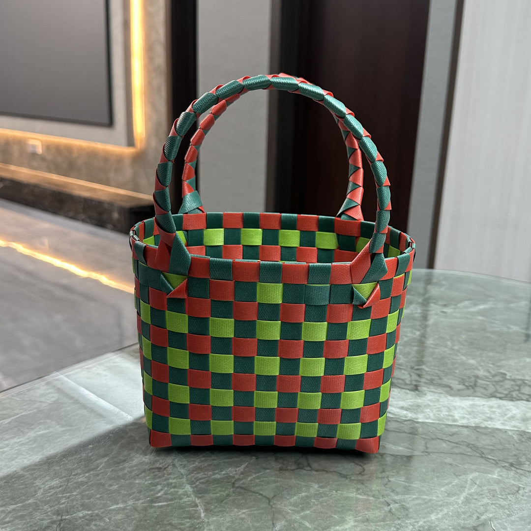 Playful and Colorful Basket Bag Kalsten