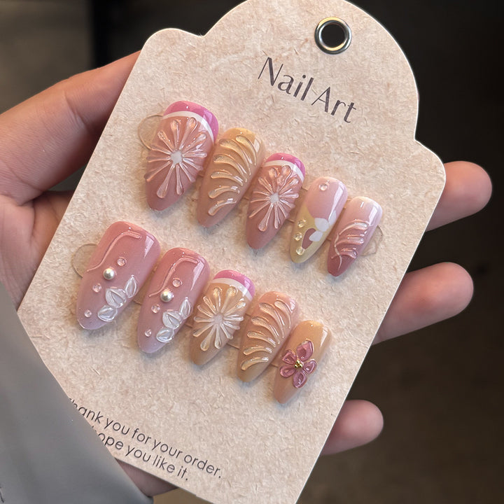 Elegant Press-On Nail Art Set Kalsten