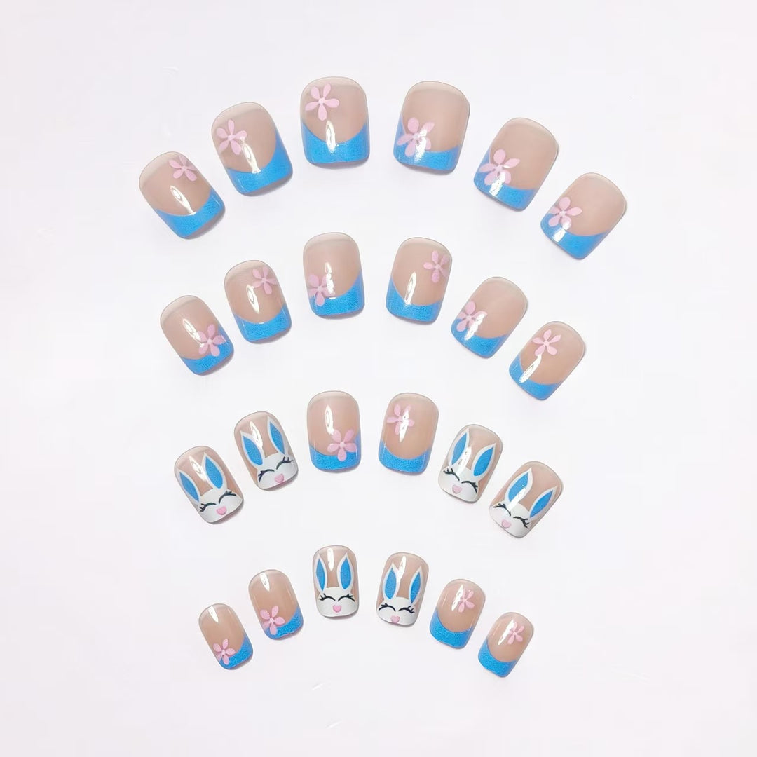 Playful Bunny-Themed Nail Art Kalsten