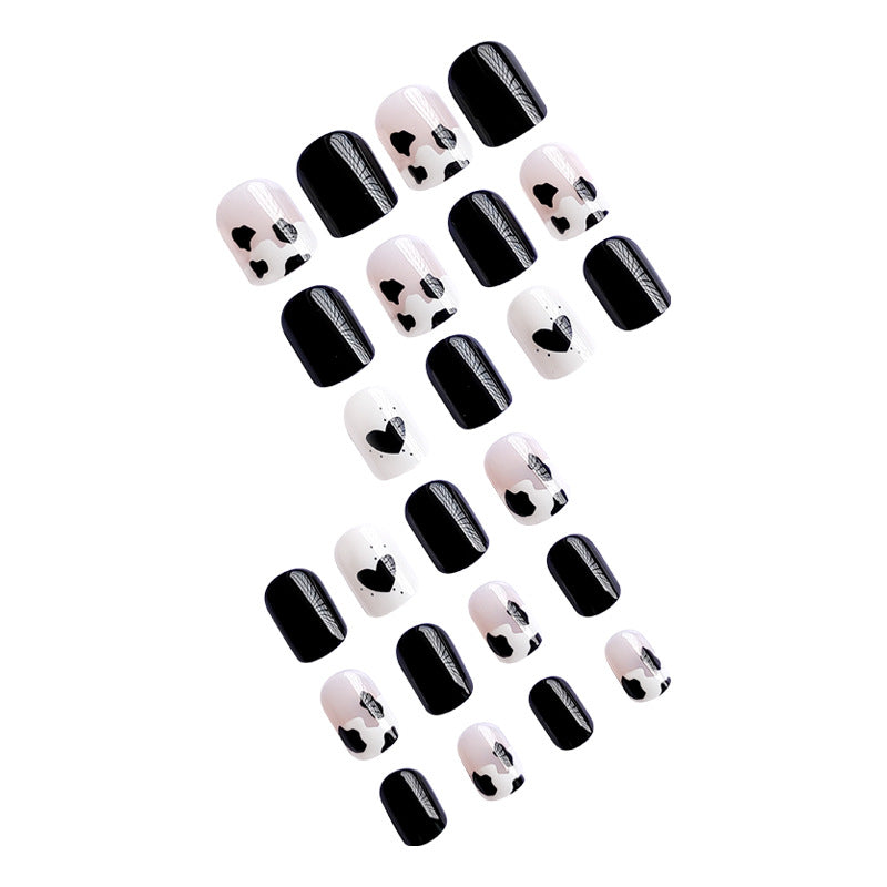 Creative nail art with heart and animal motifs Kalsten
