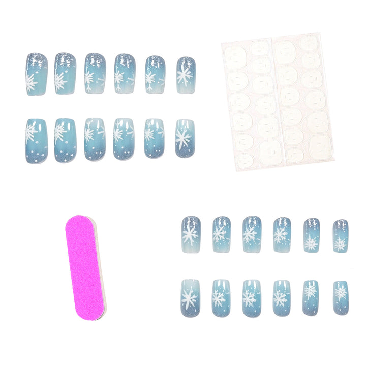 Frosted Snowflake Gel Nail Art Set Kalsten