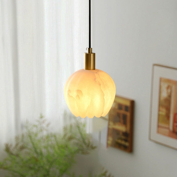 Elegant Alabaster Pendant Light