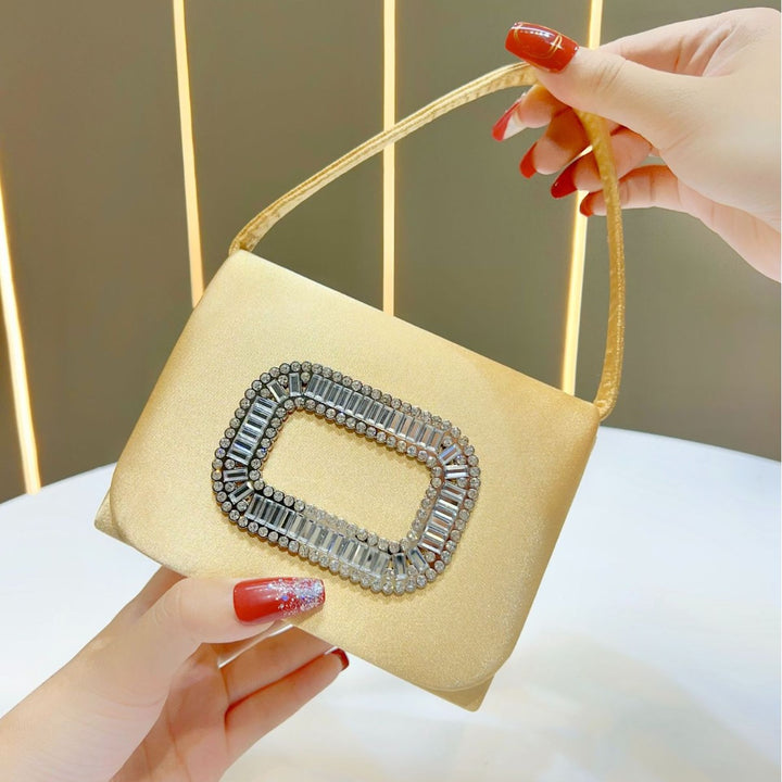 Vintage-Inspired Satin Evening Purse