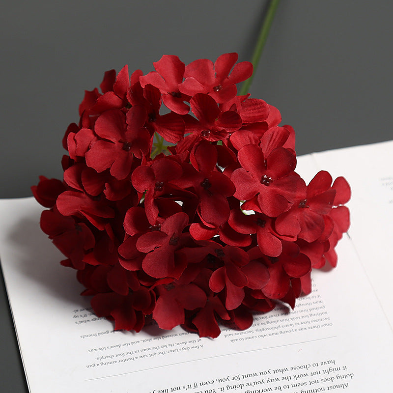 Realistic Floral Hydrangea Stem