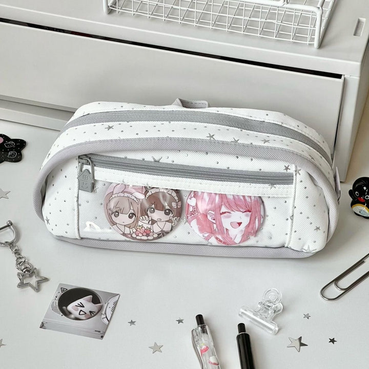 Stylish Star Pattern Pencil Case