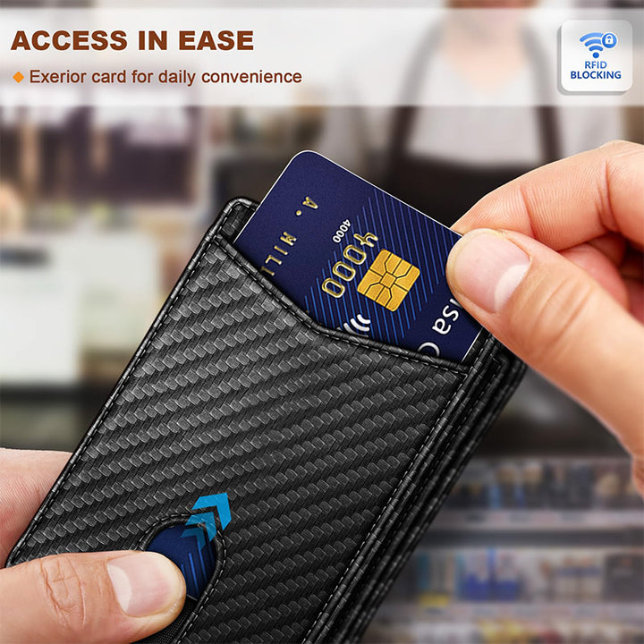 RFID-Blocking Leather Cardholder Wallet Kalsten