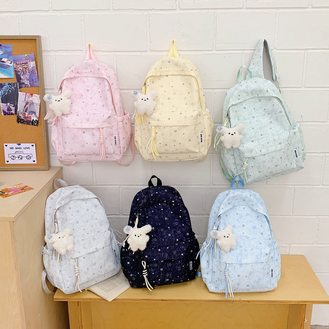 Cute Star-Patterned School Backpack Kalsten
