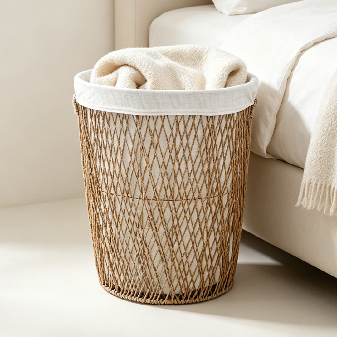 Decorative laundry basket with lid Kalsten