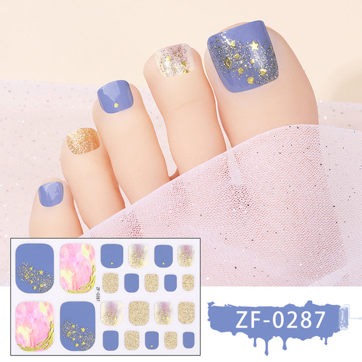 Artistic Toe Nail Wraps
