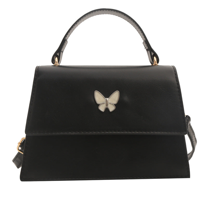 Butterfly-Embellished Handheld Bag