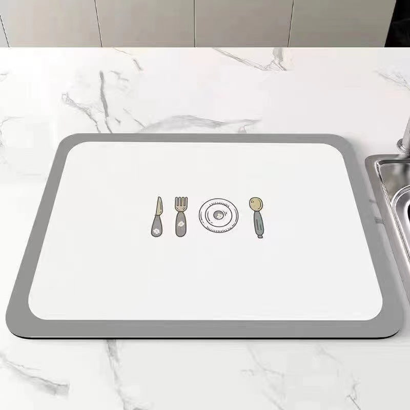 Floral Design Kitchen Mat