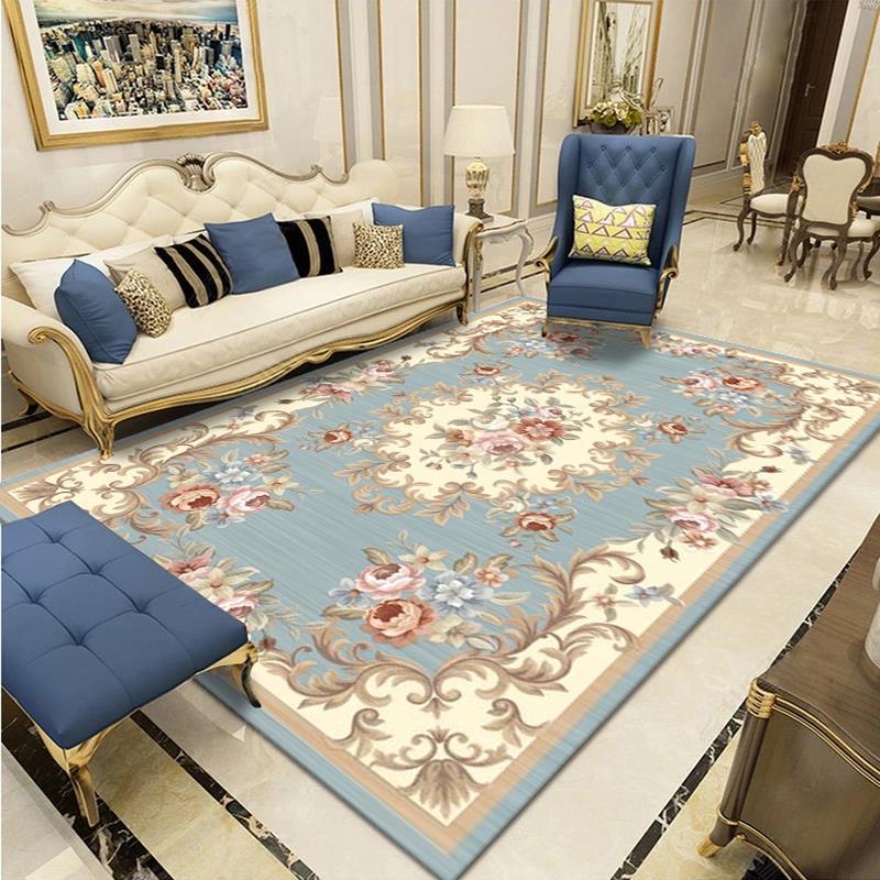 Elegant Floral Woven Area Rug