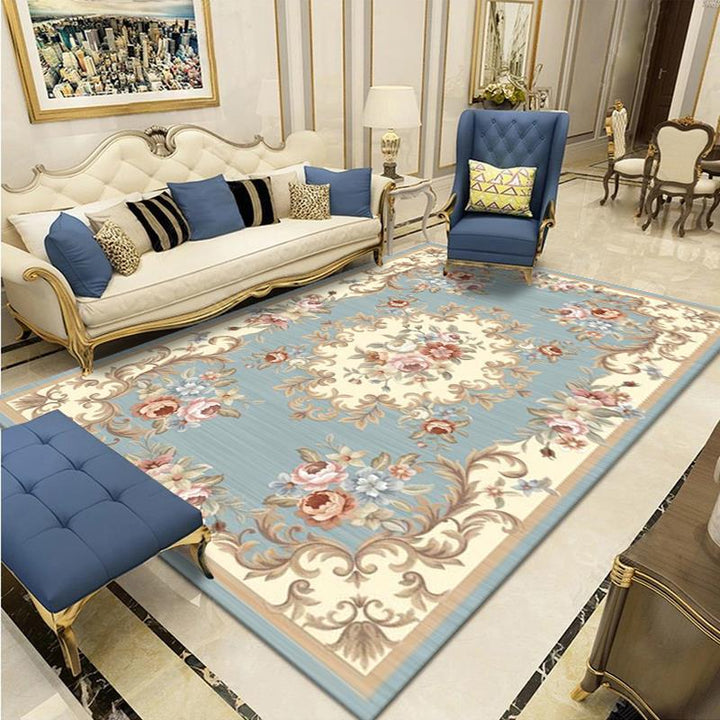 Elegant Floral Woven Area Rug