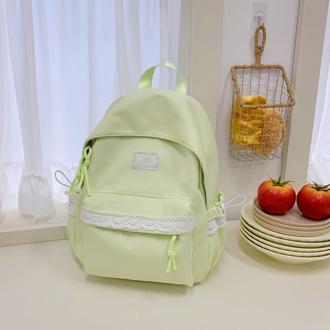 Elegant Lace-Trimmed Daily Backpack Kalsten