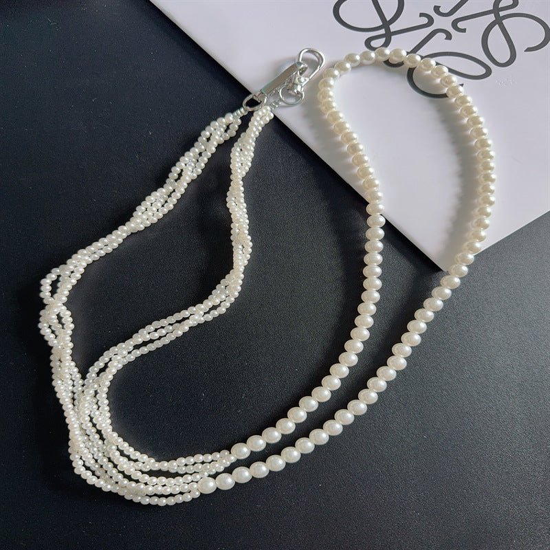 Elegant Layered Pearl Eyewear Chain Kalsten