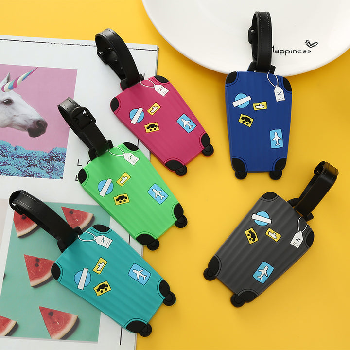 Unisex Luggage Tag in Modern Suitcase Design Kalsten