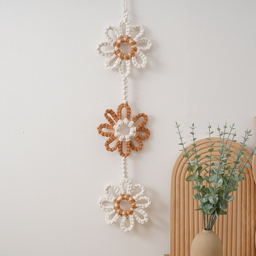 Decorative Macrame Flower Garland Kalsten