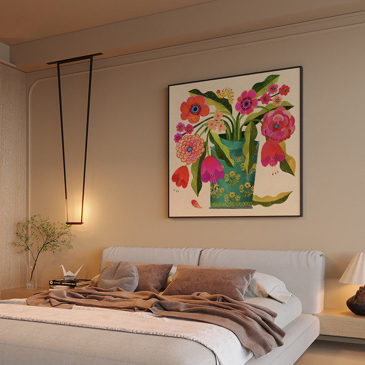 Decorative Flower Canvas Artwork