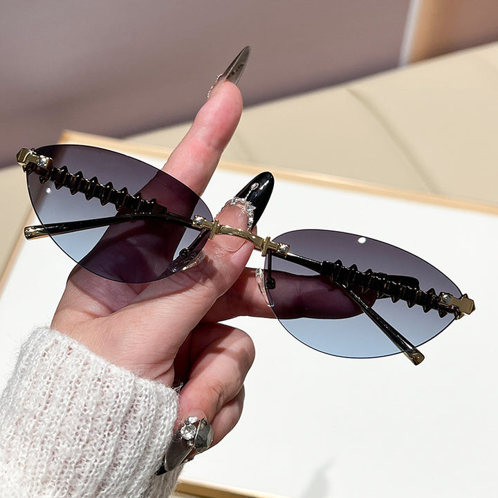 Women's fashionable glasses with elegant golden frame Kalsten