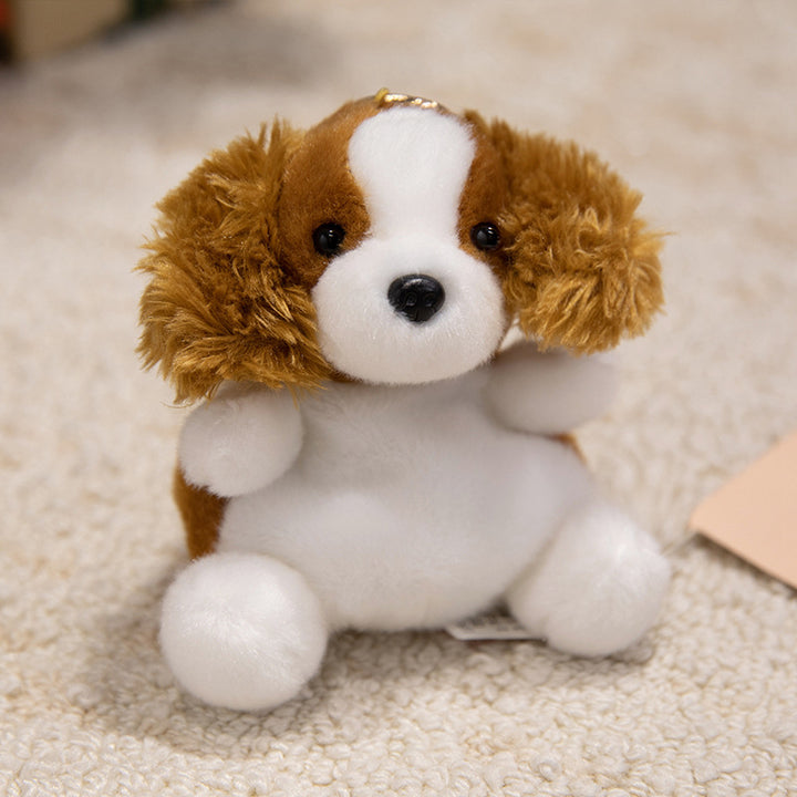 Mini Plush Otter Bag Charm with Metal Key Ring and Ultra-Soft Faux Fur Kalsten