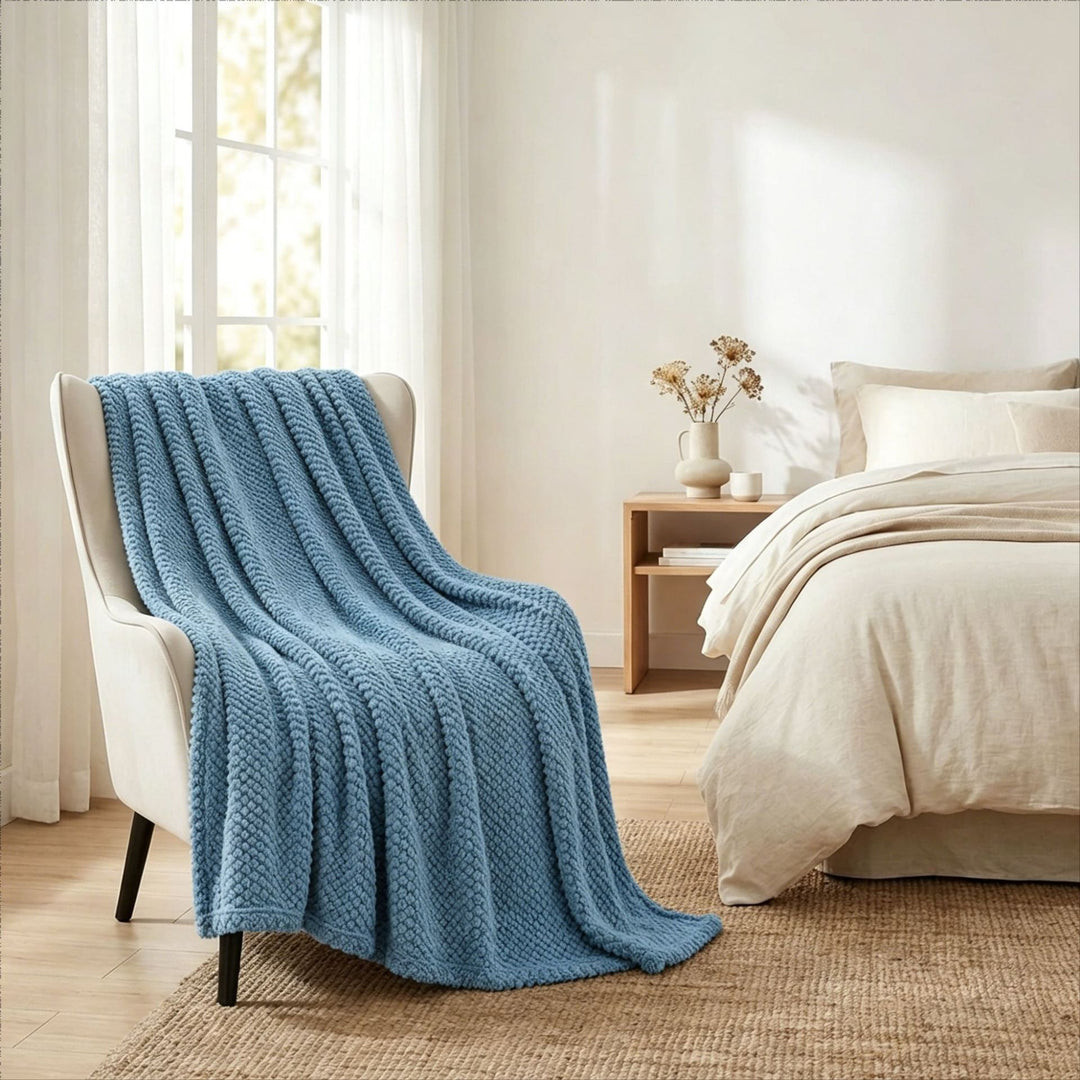 Chunky Knit Throw Blanket